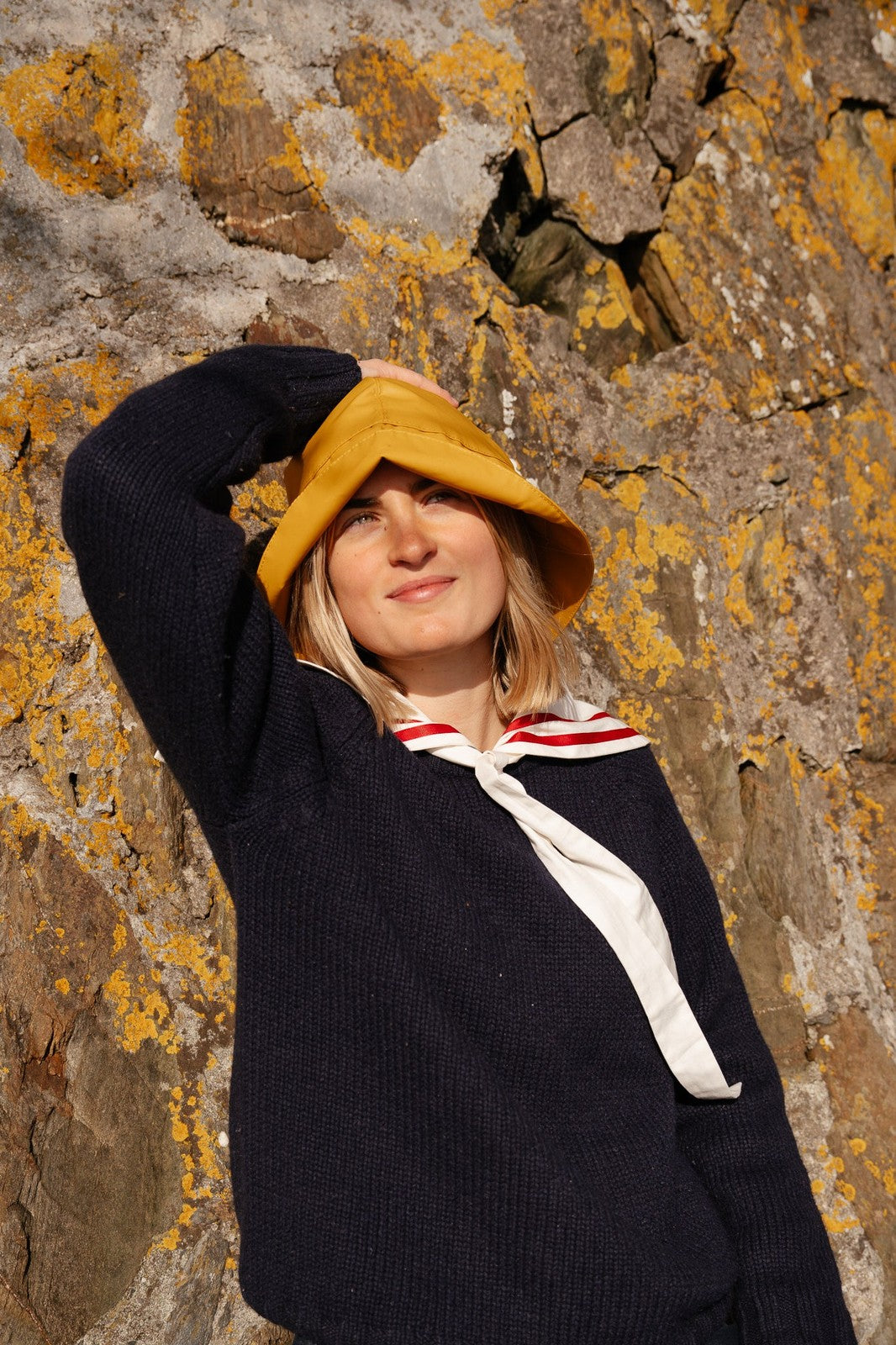 White Sailor Collar Blouse