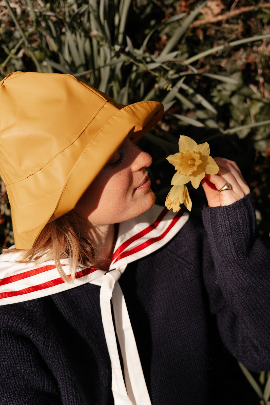 White Sailor Collar Blouse