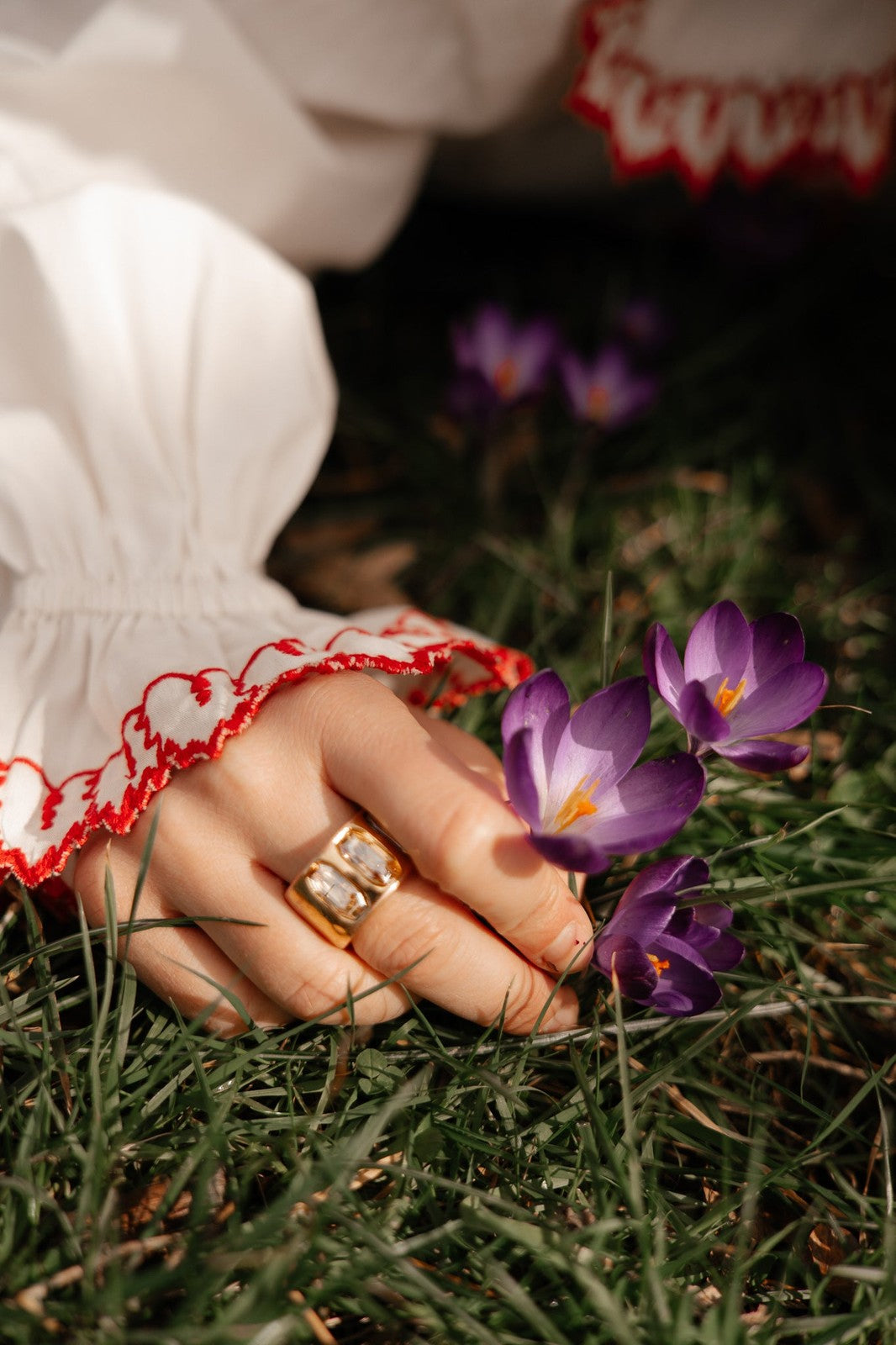White Embroidered Blouse