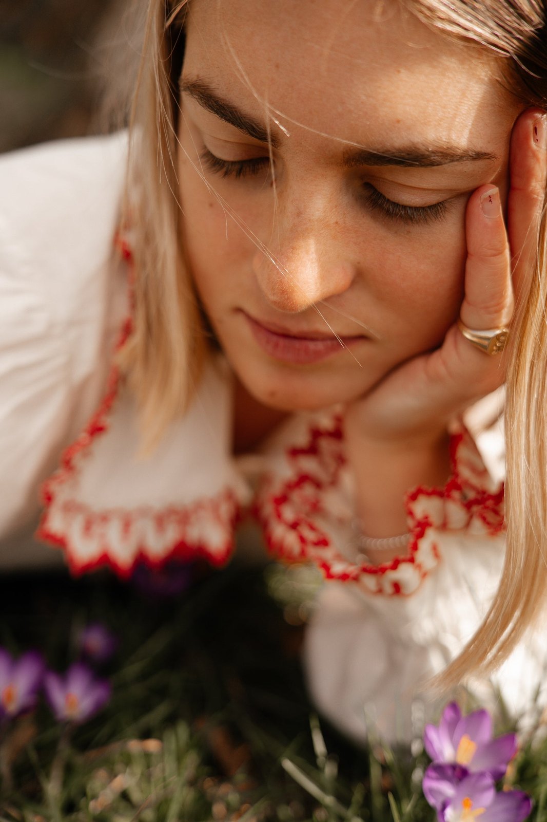White Embroidered Blouse