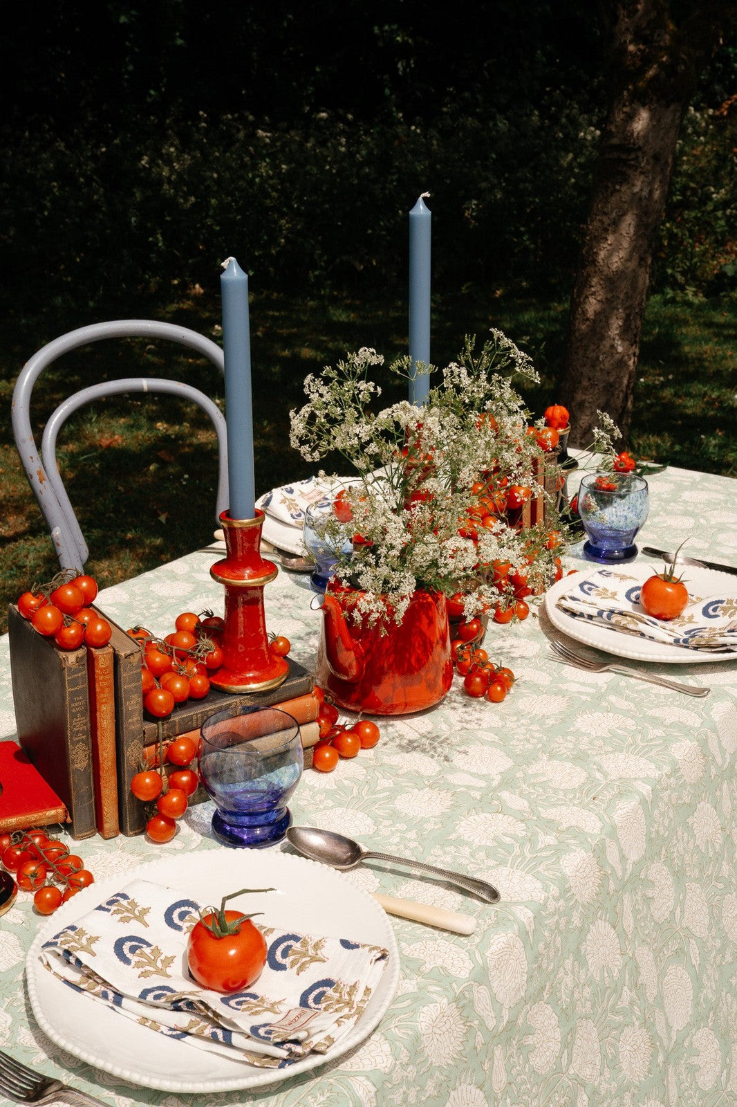 Pistachio Floral Tablecloth