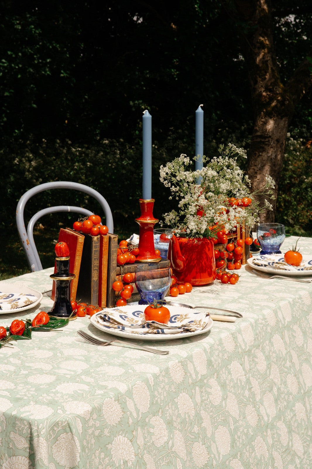 Pistachio Floral Tablecloth