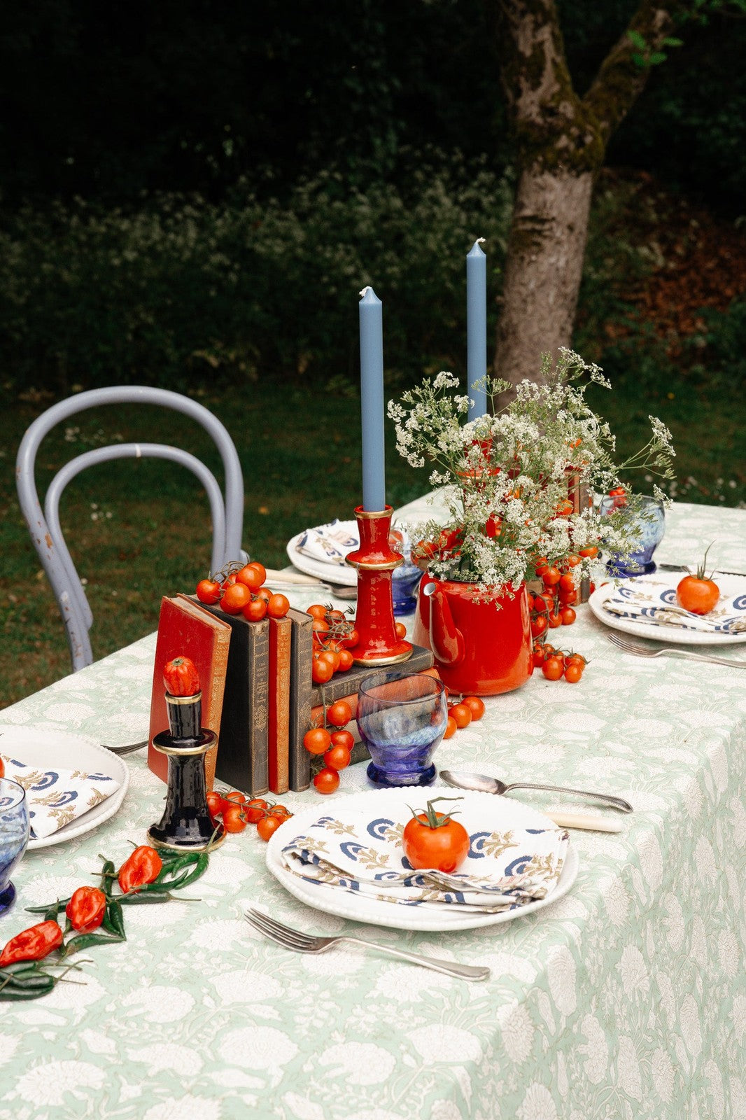Pistachio Floral Tablecloth