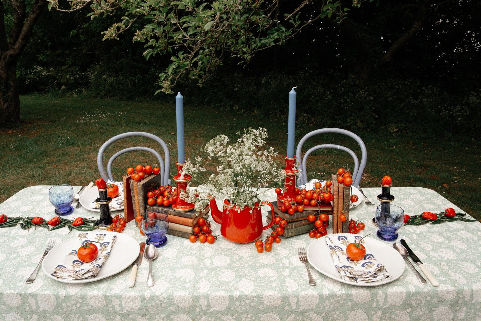 Pistachio Floral Tablecloth