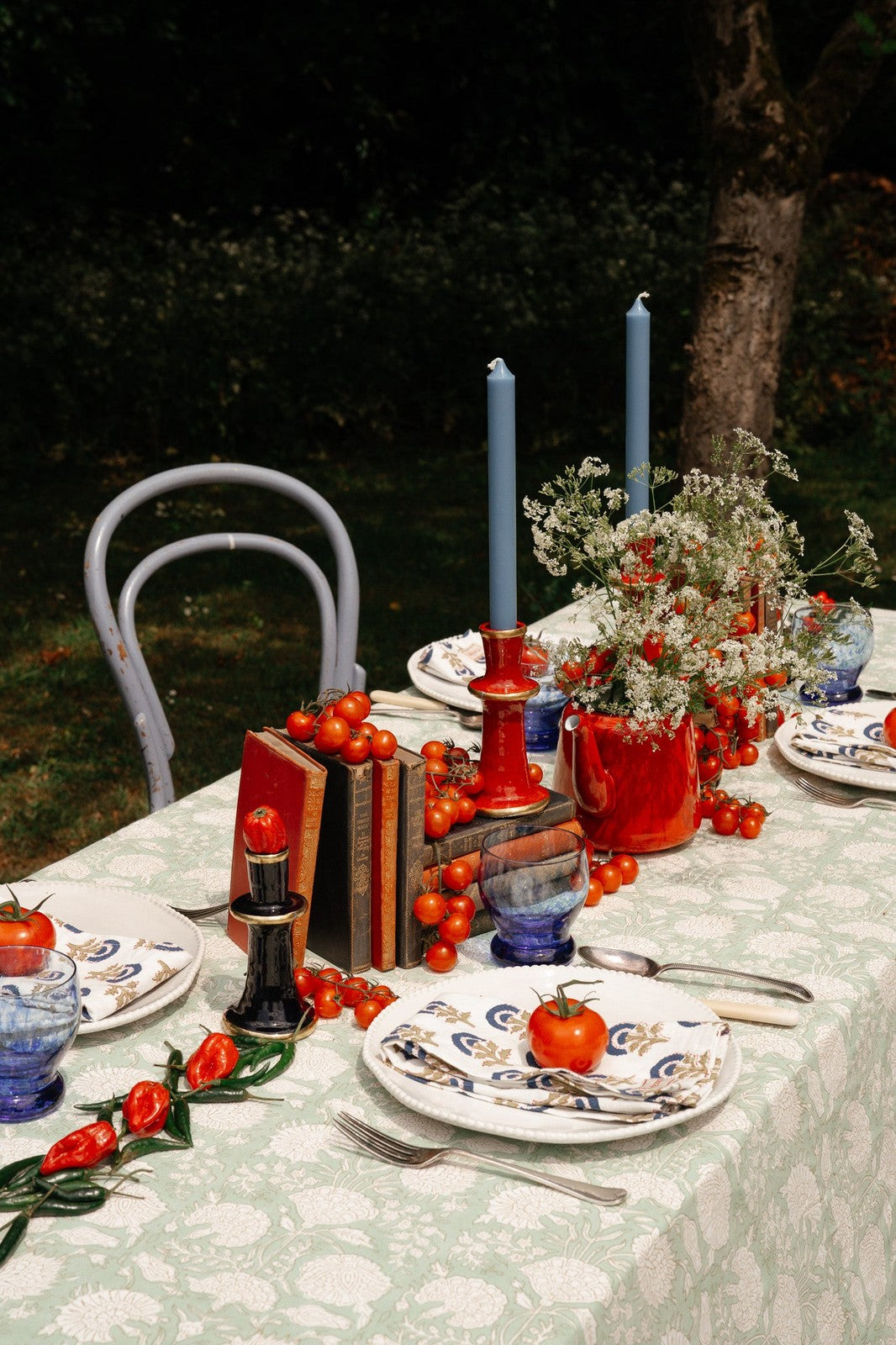 Pistachio Floral Tablecloth