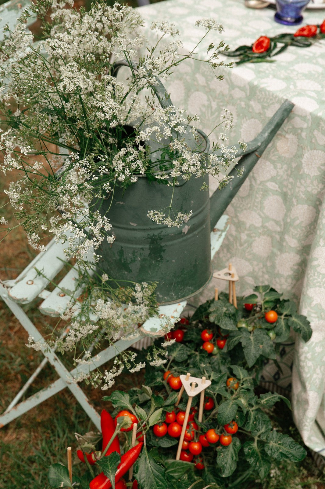 Pistachio Floral Tablecloth