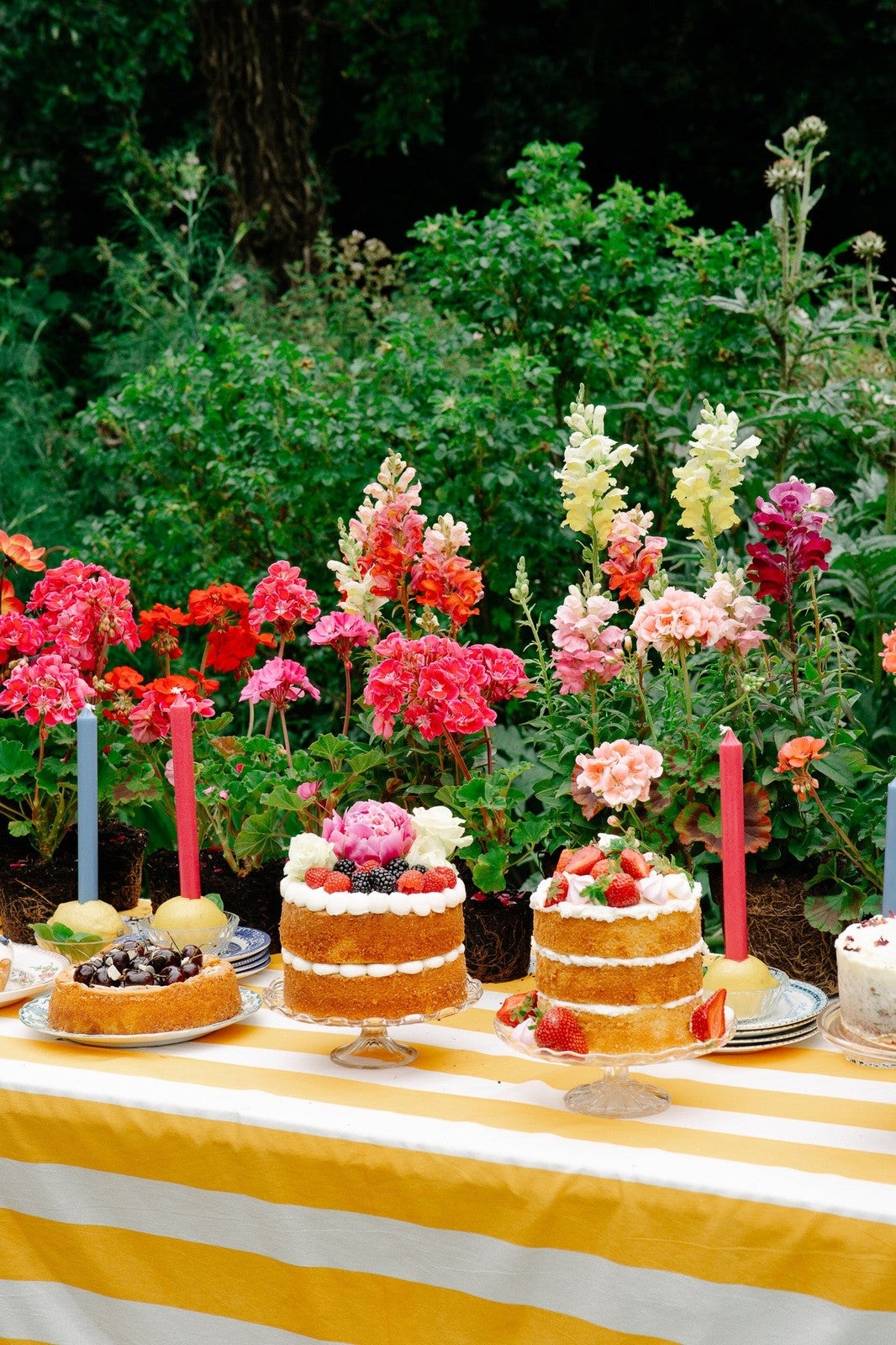 Yellow Stripe Tablecloth