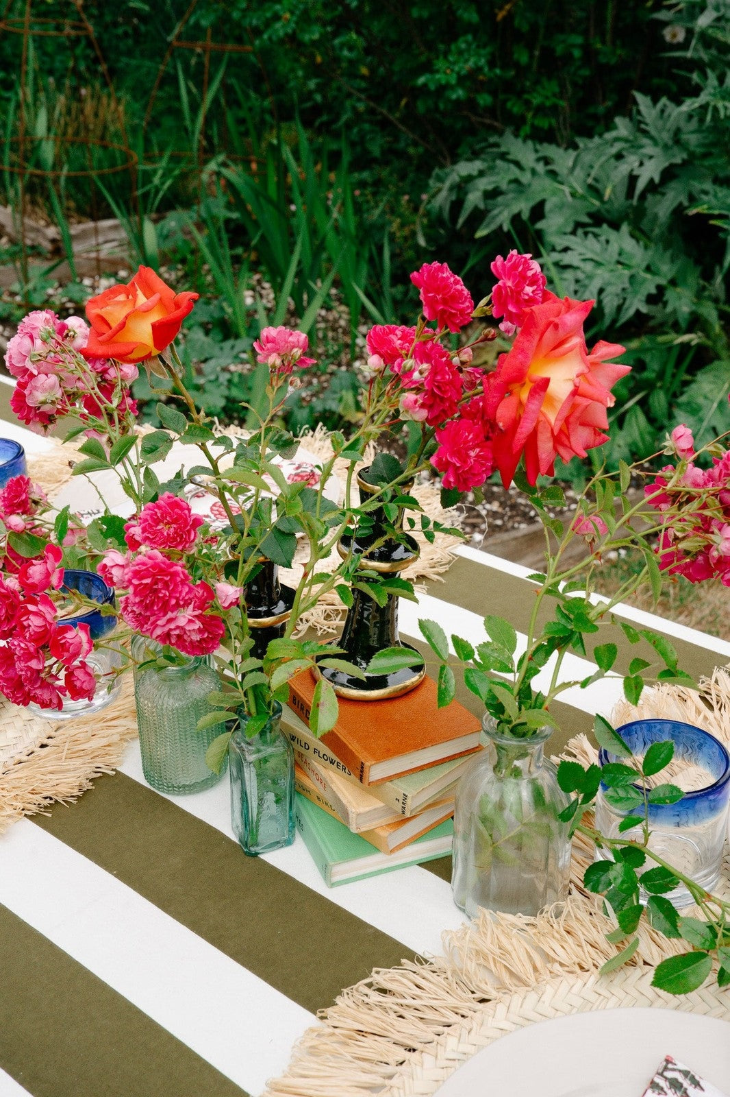 Khaki Stripe Tablecloth