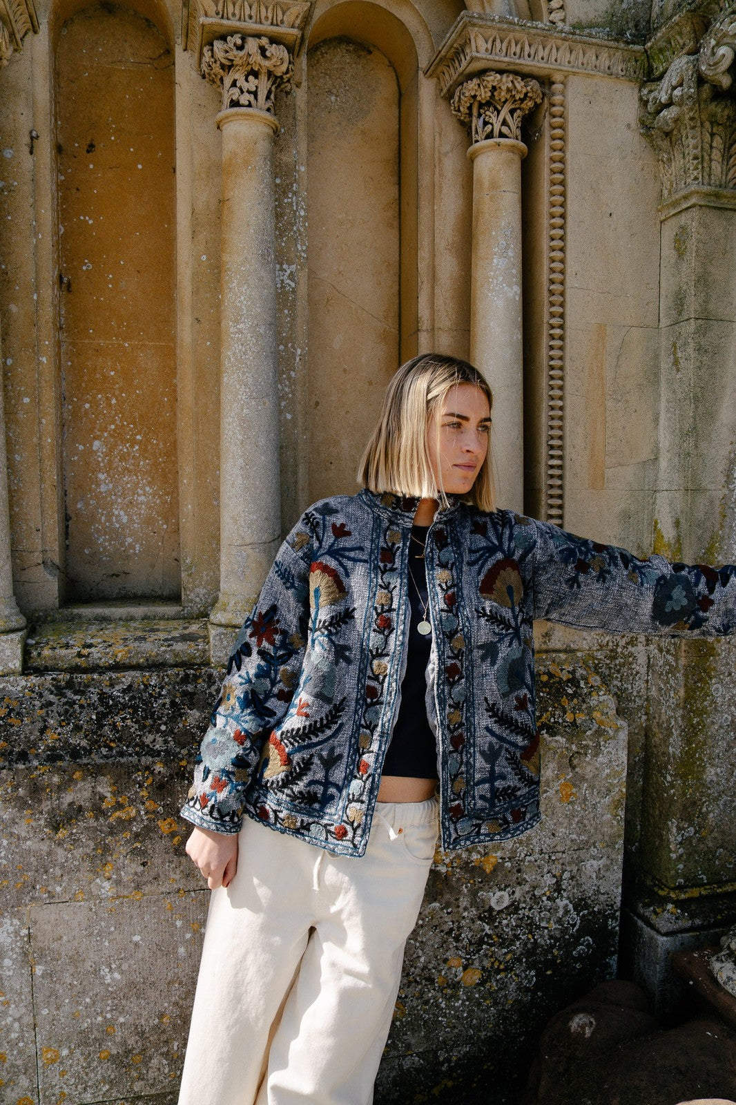 Suzani Jacket - Grey