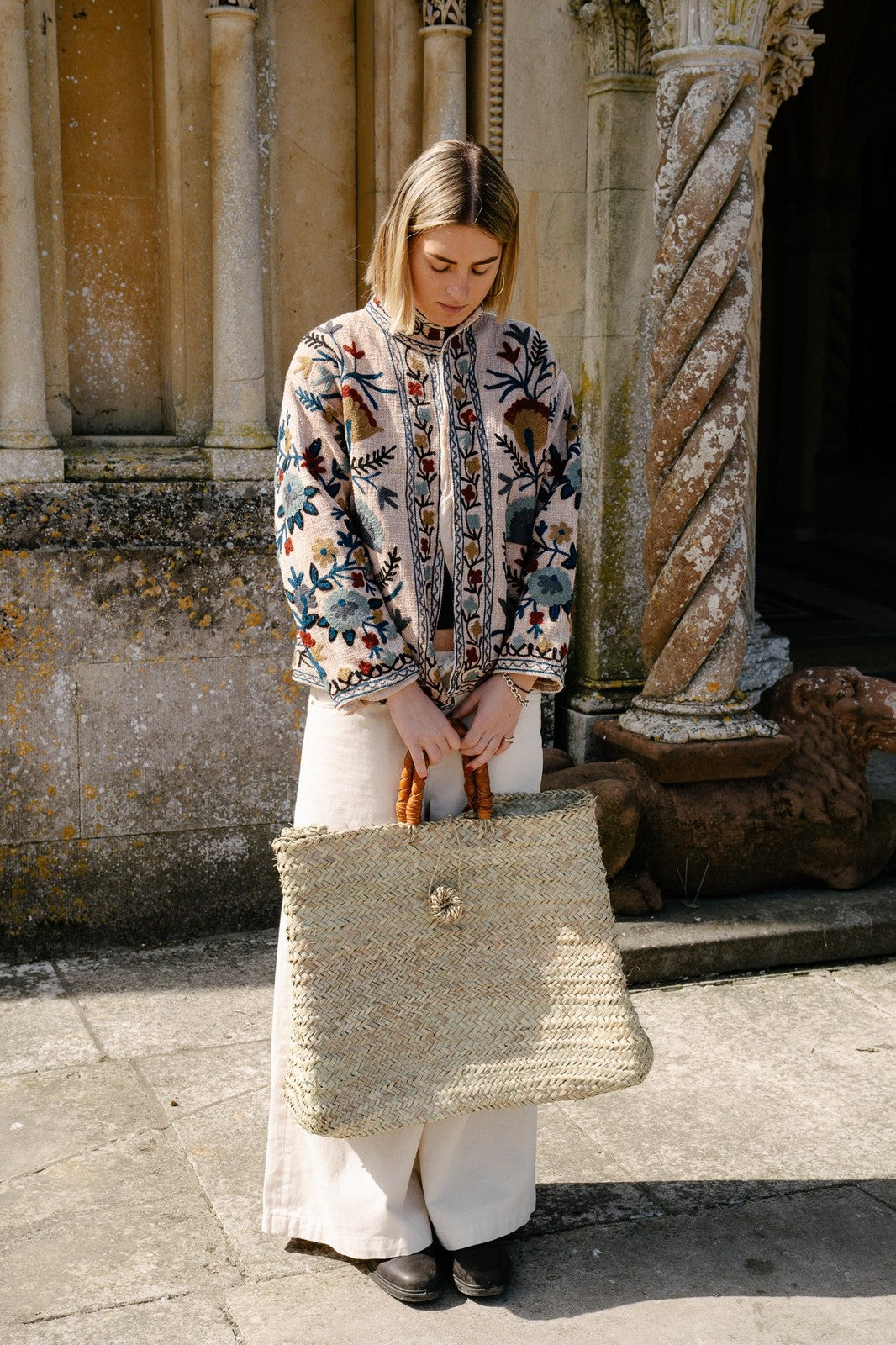 Suzani Jacket - Beige