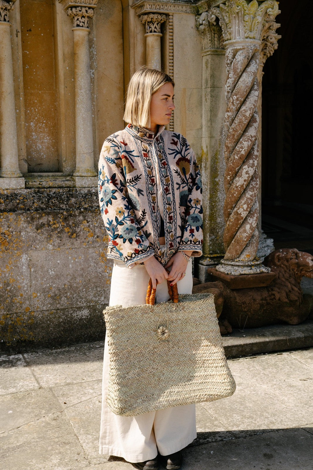 Suzani Jacket - Beige