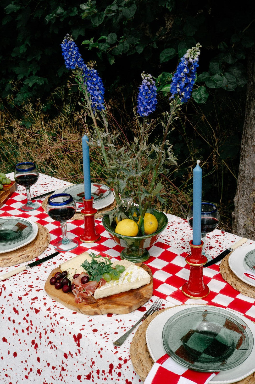 Red Splatter Tablecloth
