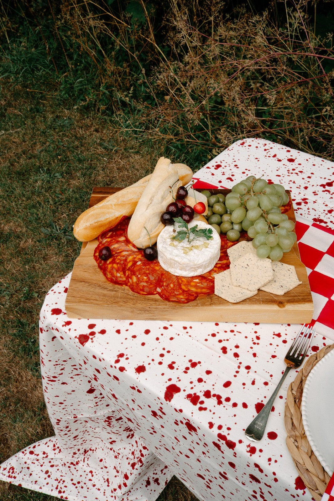 Red Splatter Tablecloth