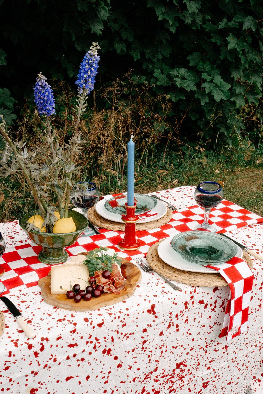 Red Splatter Tablecloth
