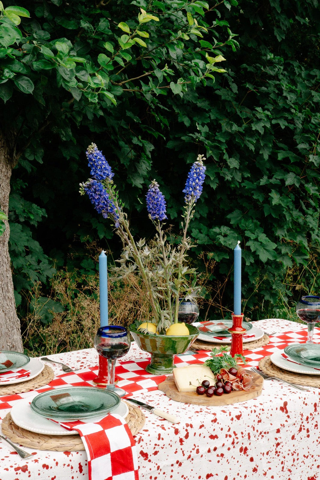 Red Splatter Tablecloth