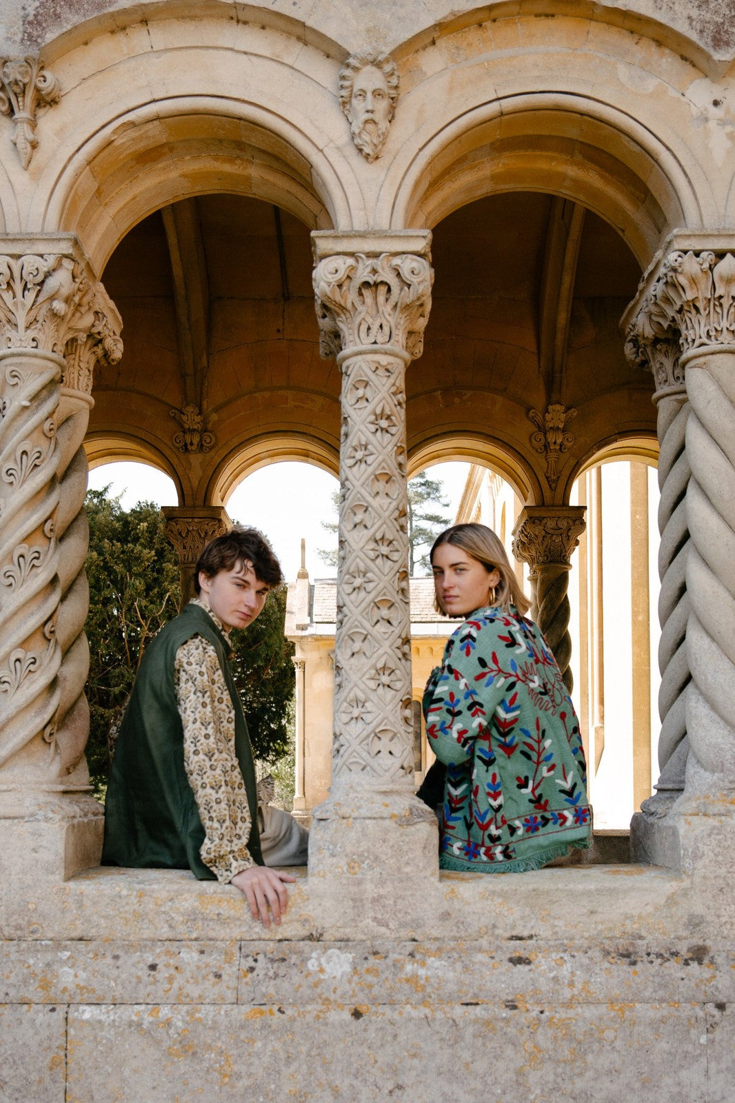 Frayed Edge Bohemian Jacket Blue