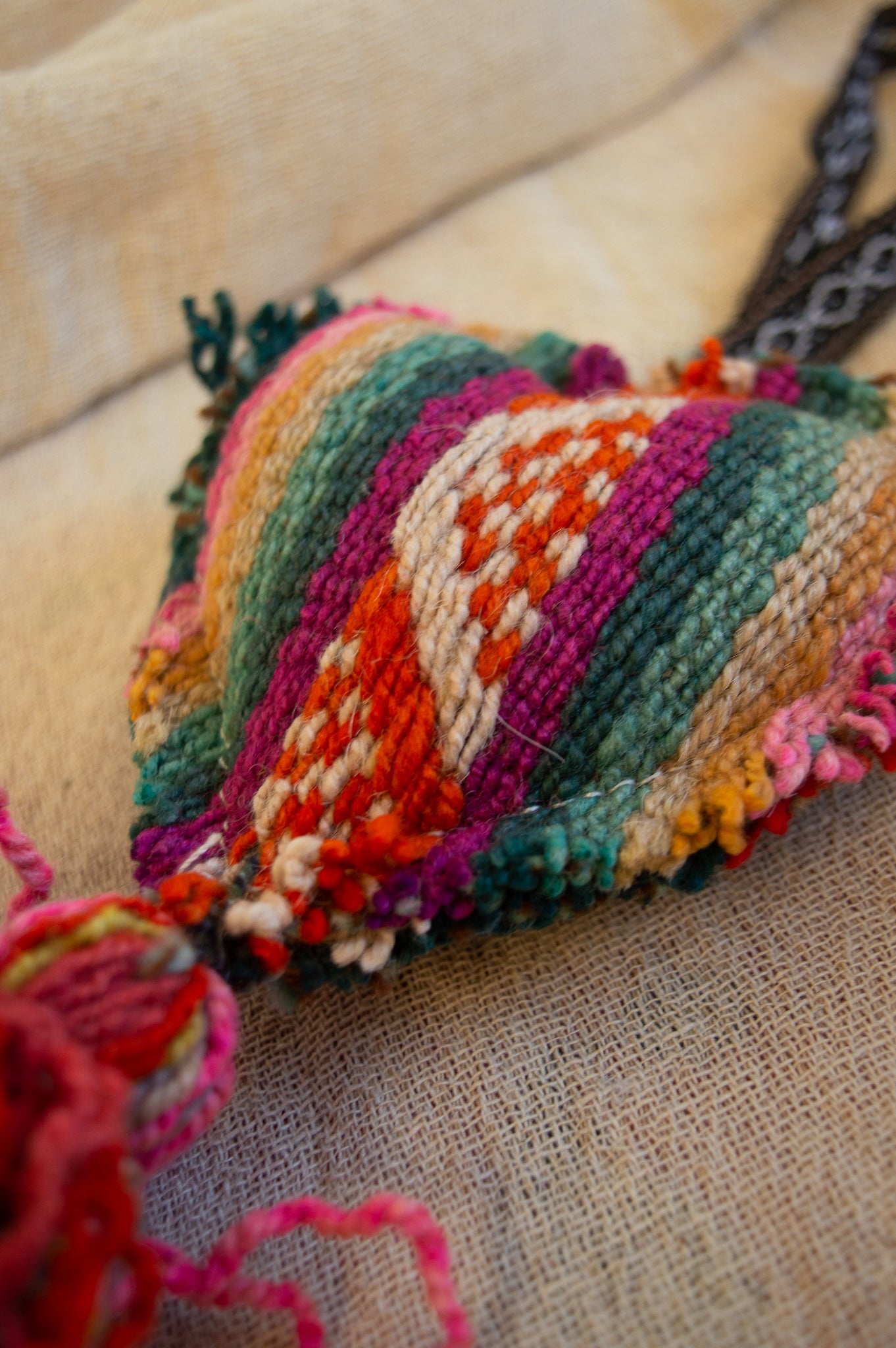 Peruvian Frazada Hanging Heart