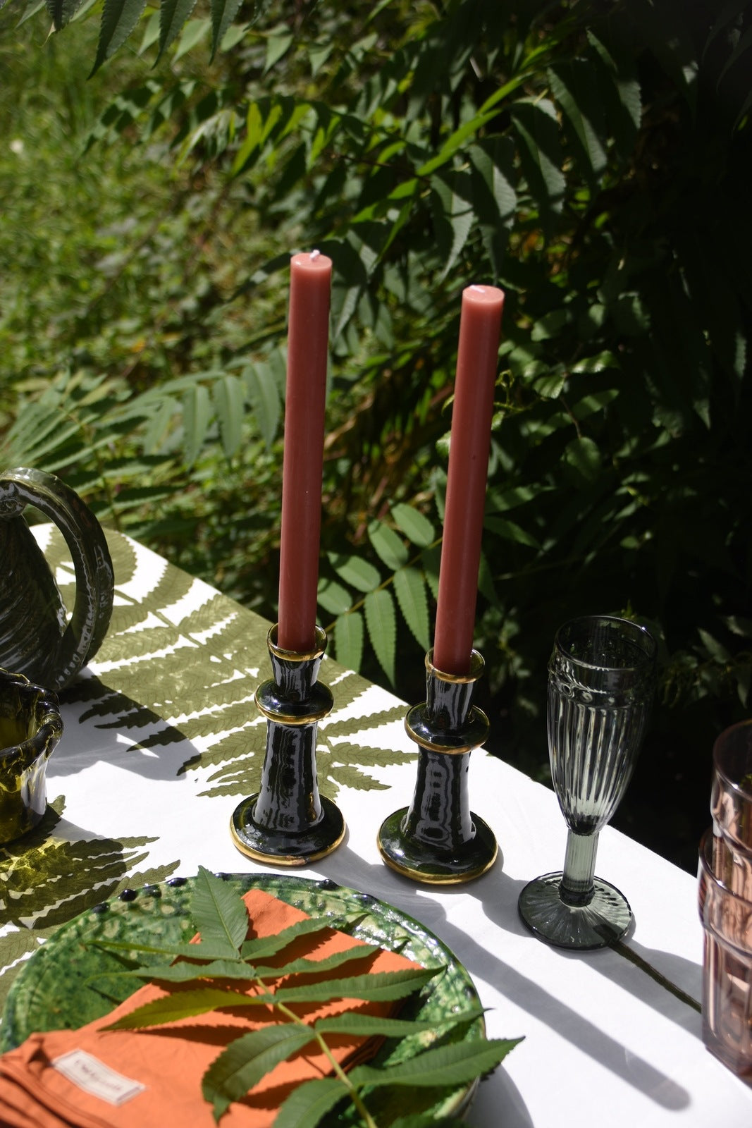 SECONDS Khaki Fern Tablecloth
