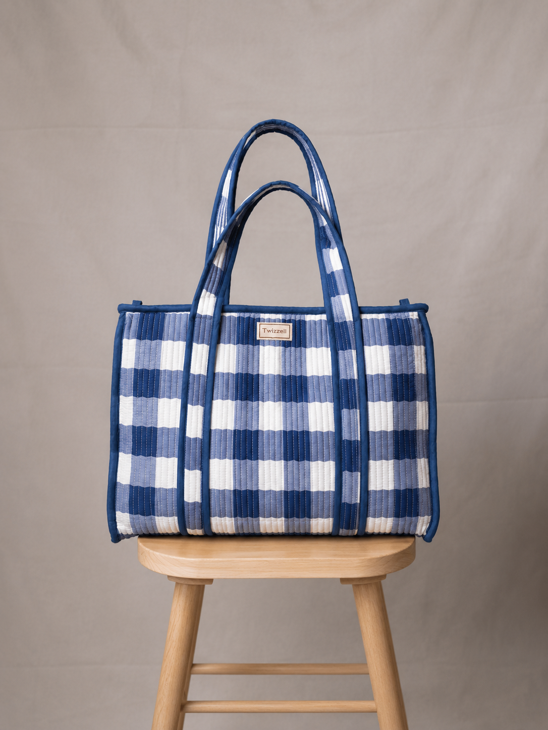 Day Bag - Blue Check