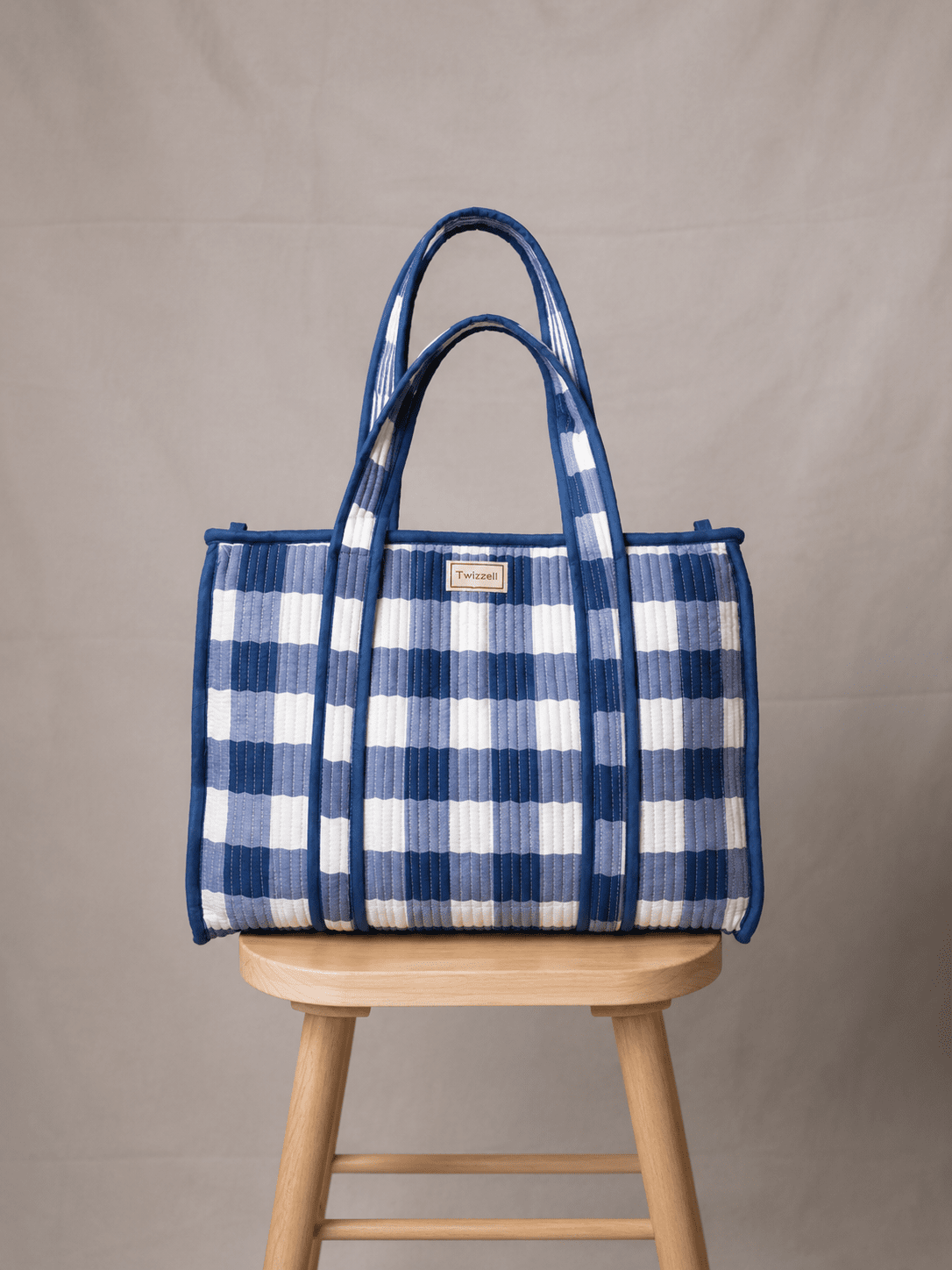 Day Bag - Blue Check