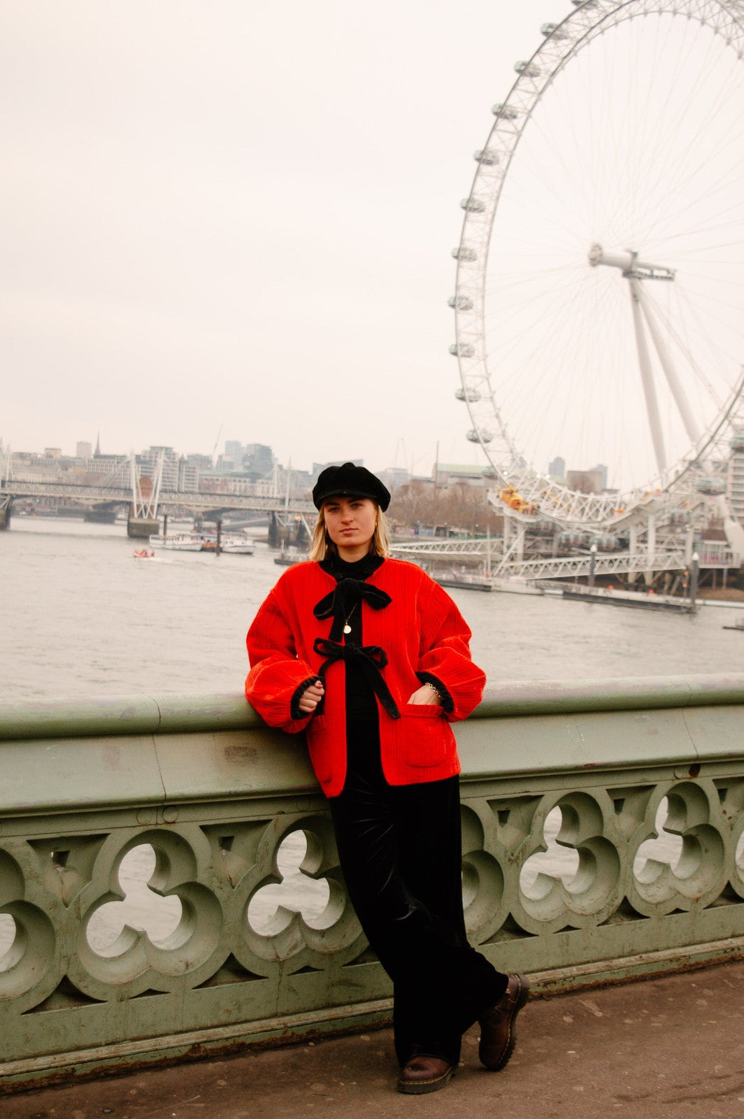 Reversible Jacket - Red/Black Velvet