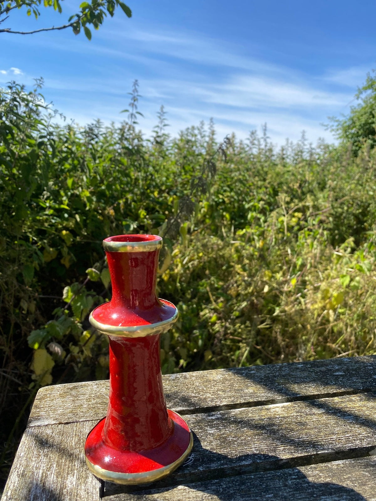 Moroccan Candle Stick Holders - Red