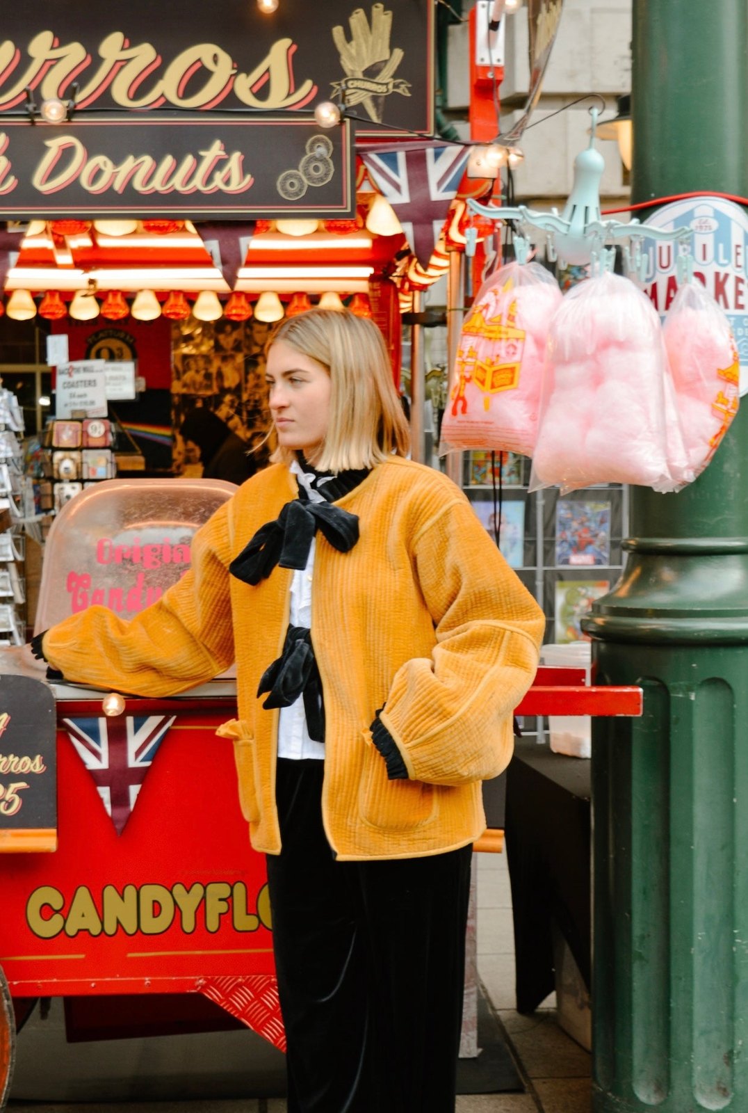 Reversible Jacket - Mustard/Black Velvet