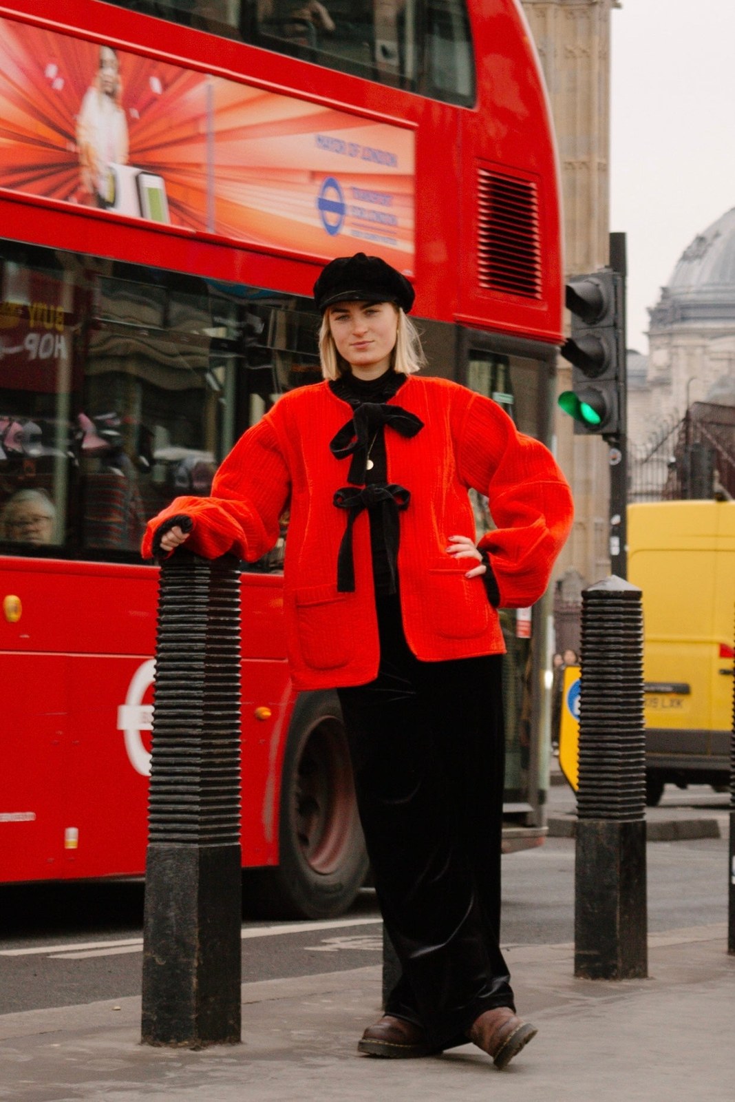 Reversible Jacket - Red/Black Velvet