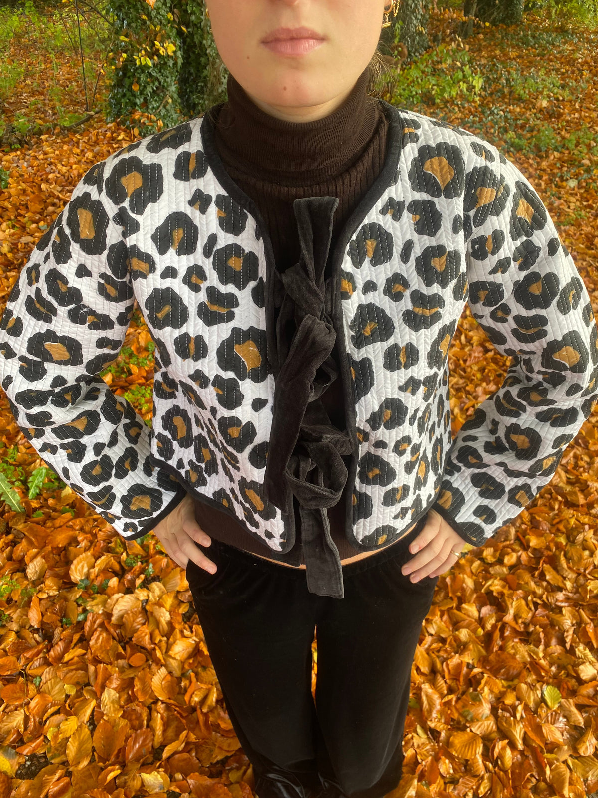 Reversible Jacket - Leopard/Black Velvet