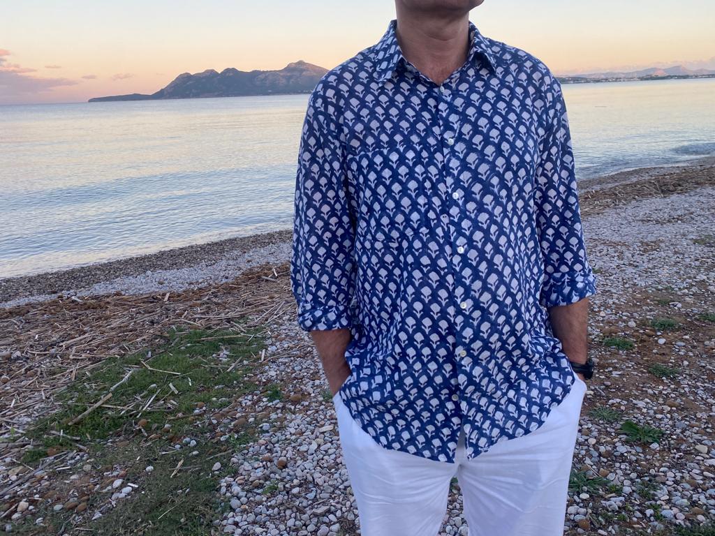 Classic Navy and White Shirt