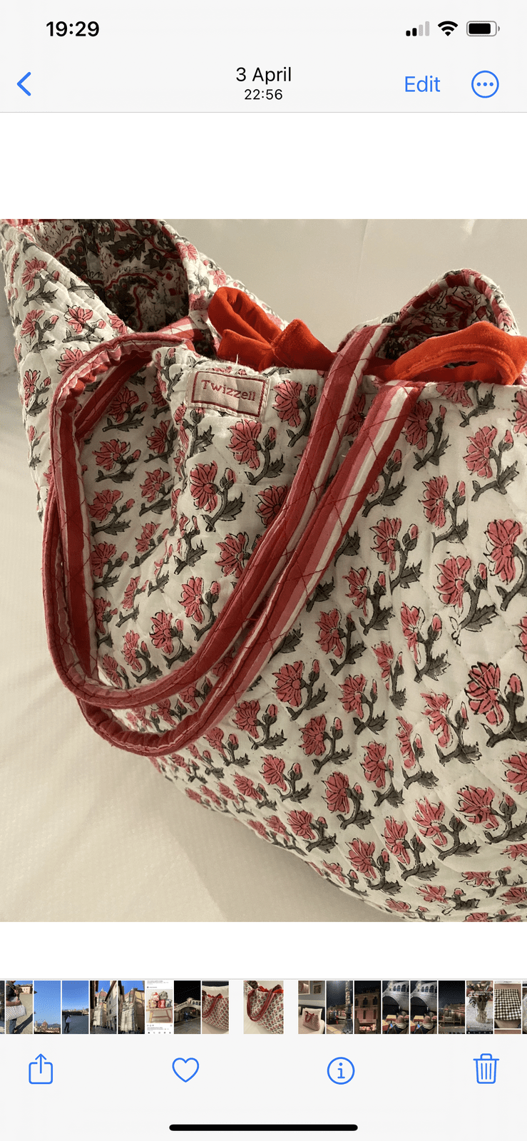 Roma Reversible Basket Bag
