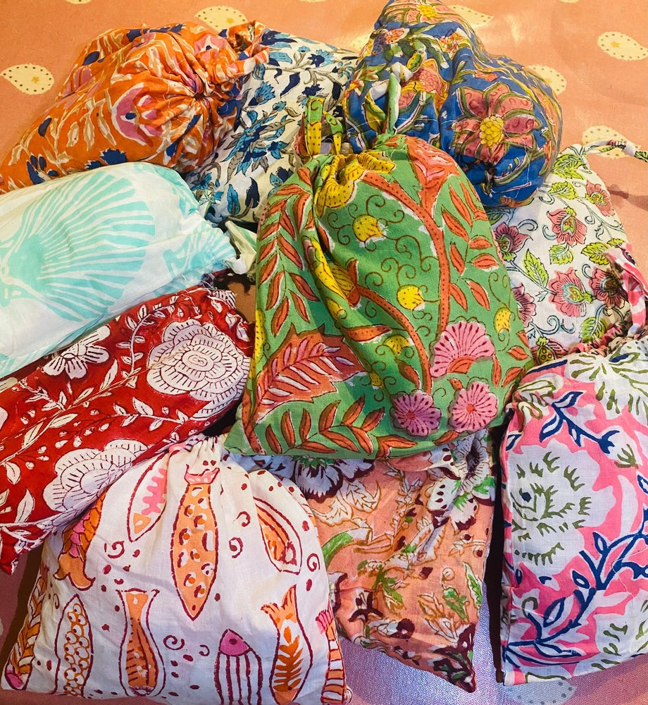 Unisex Indian Block Print Shorts - Green