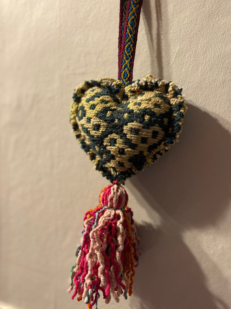 Peruvian Frazada Hanging Heart