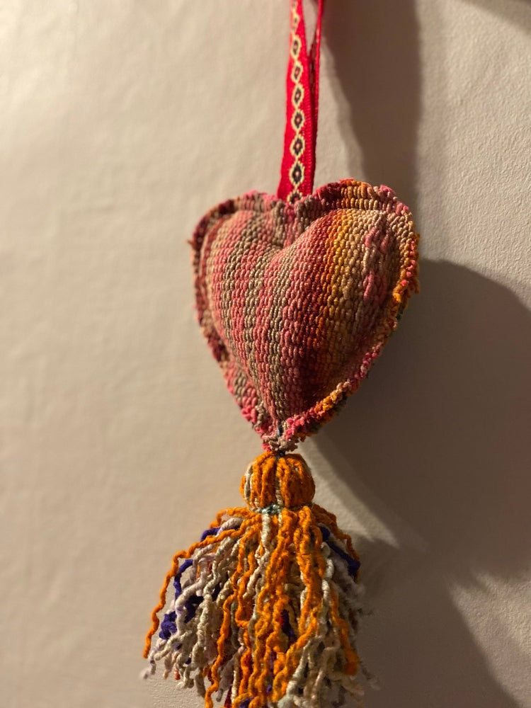 Peruvian Frazada Hanging Heart