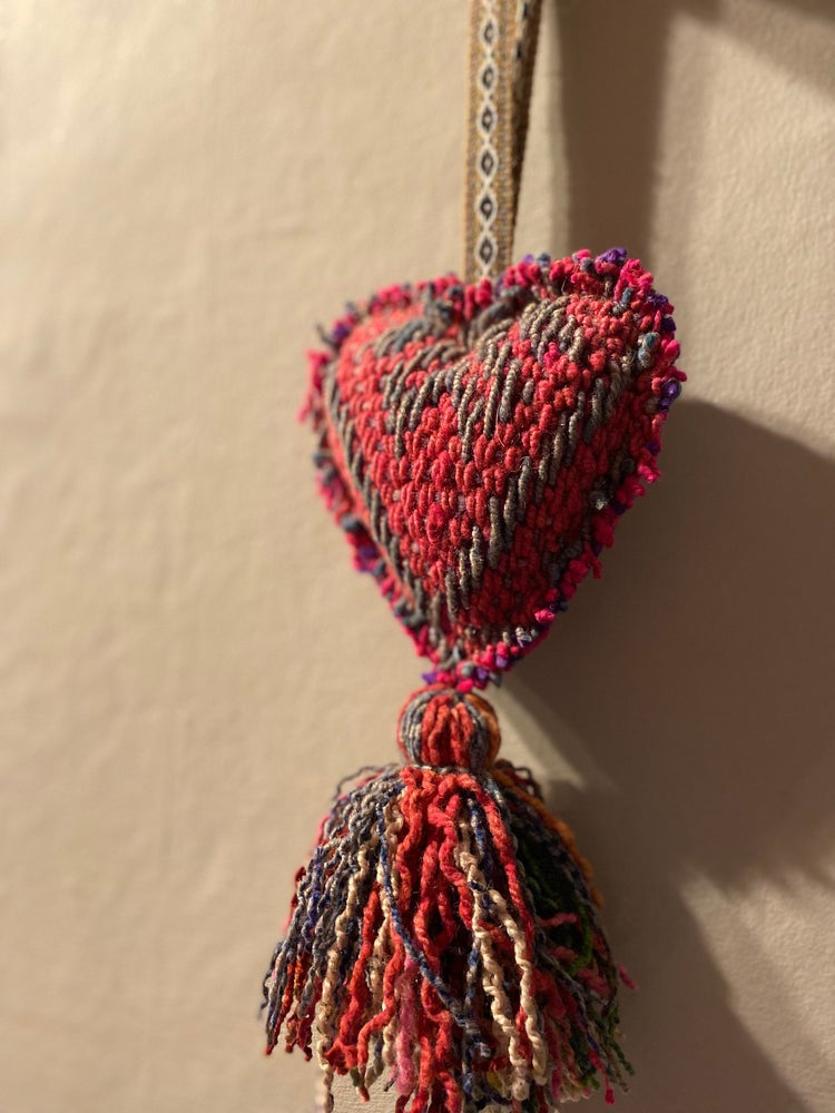 Peruvian Frazada Hanging Heart