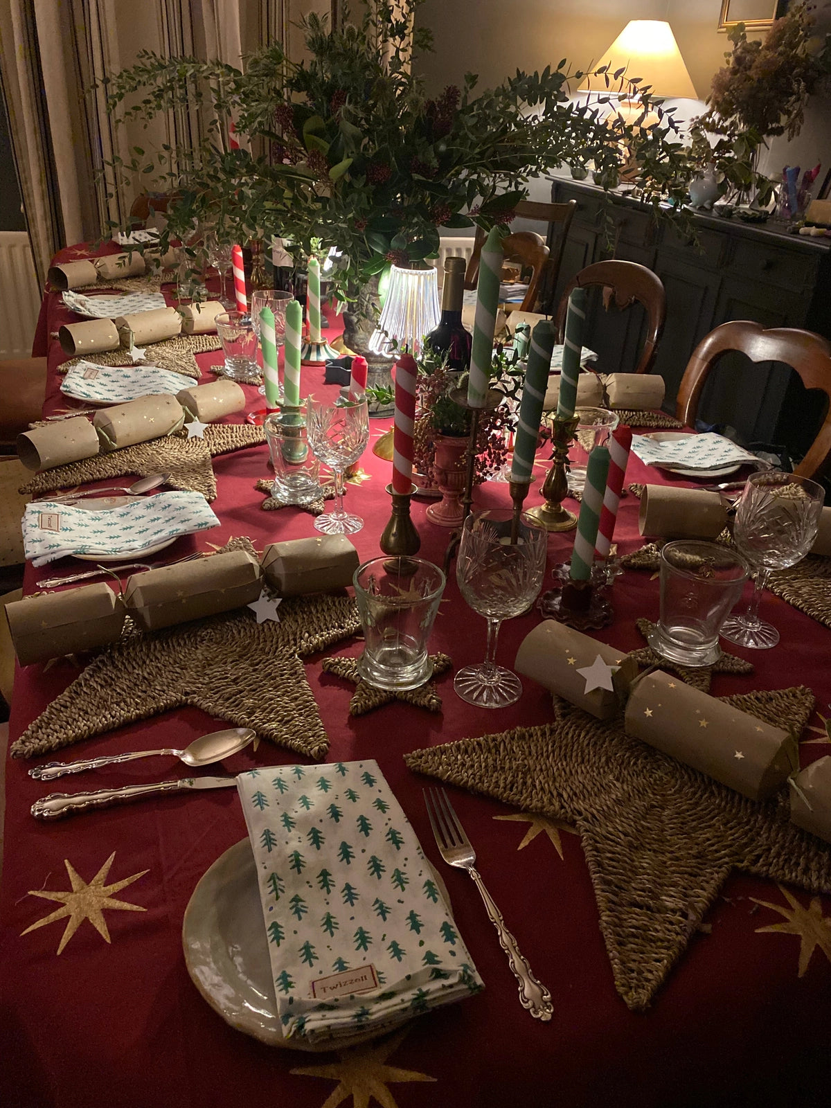 Merlot Star Tablecloth
