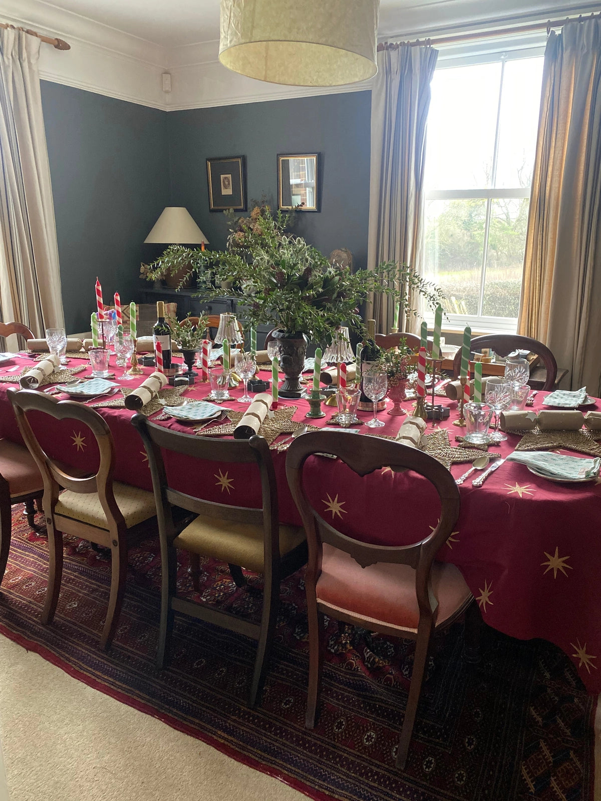Merlot Star Tablecloth