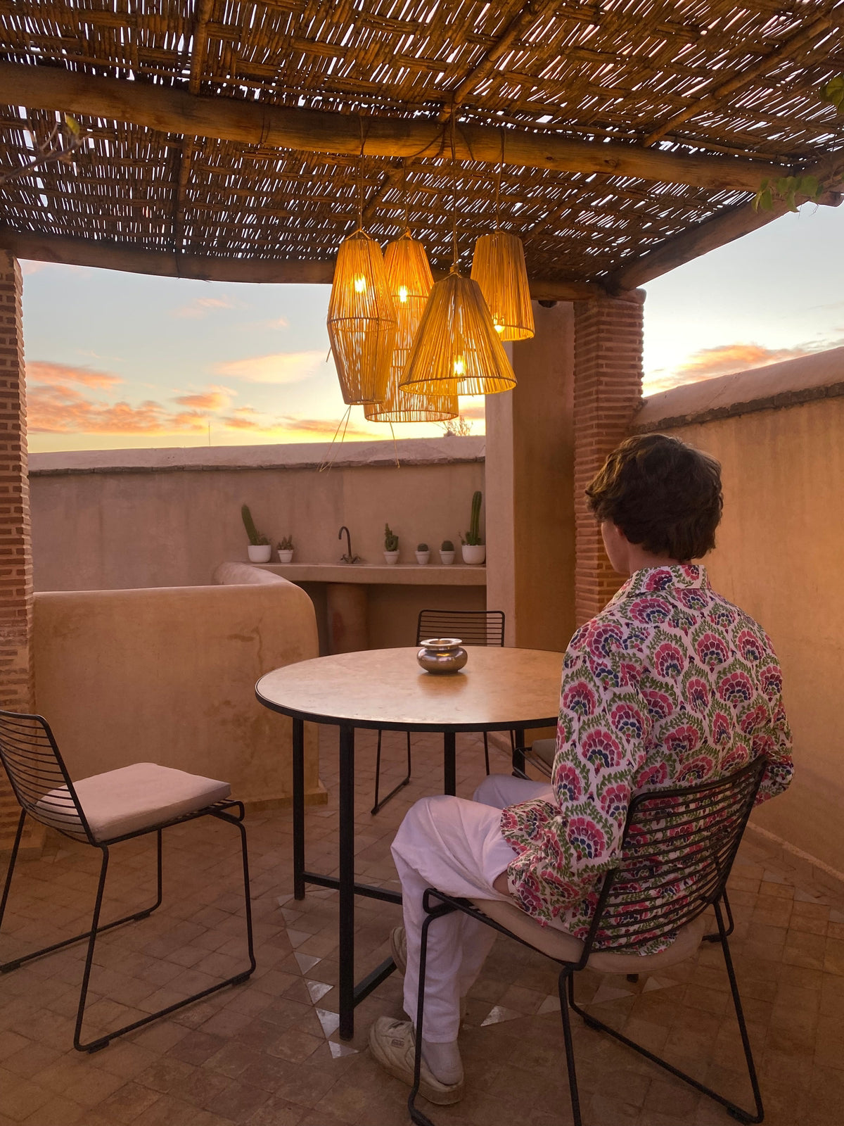 Pink Peacock Feather Shirt