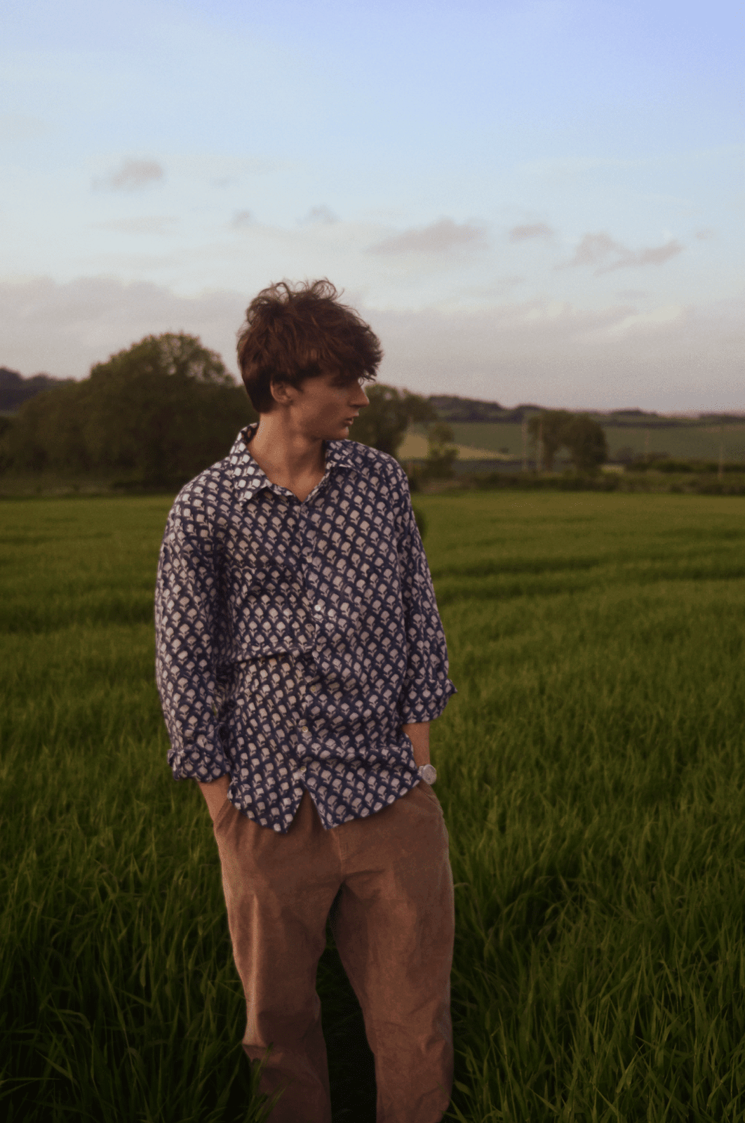 Classic Navy and White Shirt