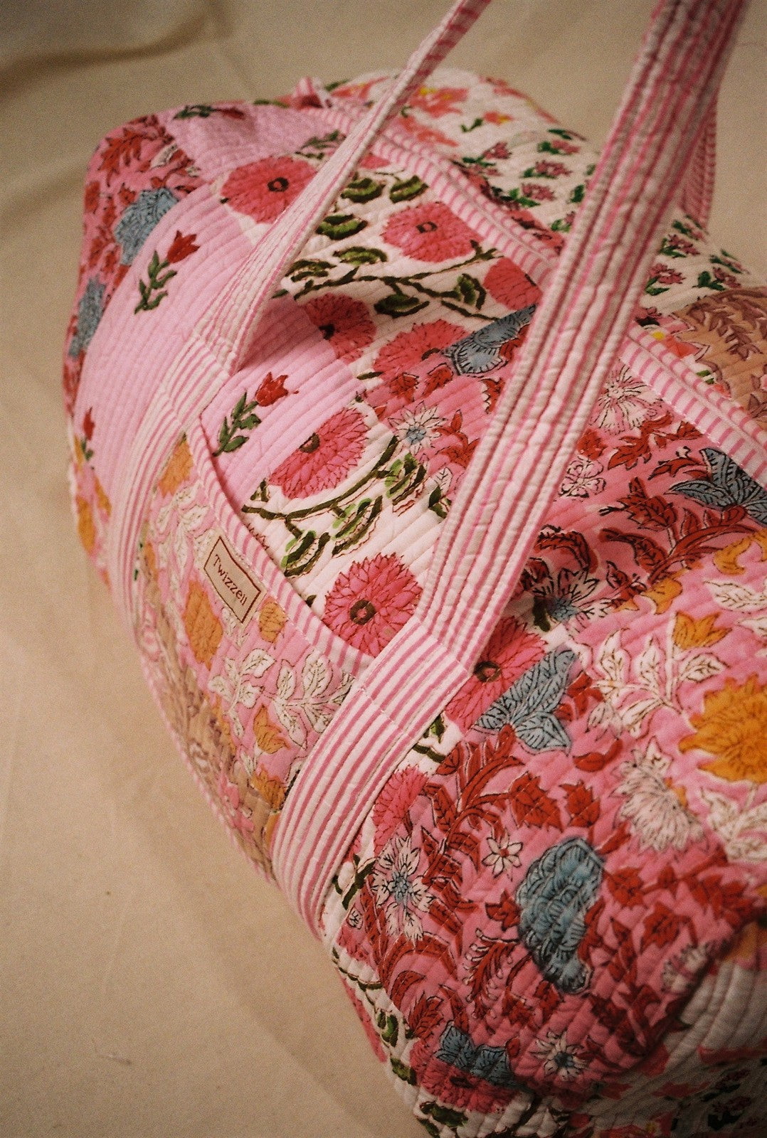Indian Block Print Weekend Bag - Patchwork