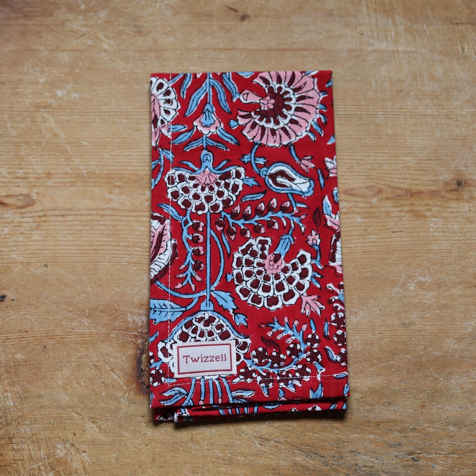 Scarlet Bloom Napkin x 4