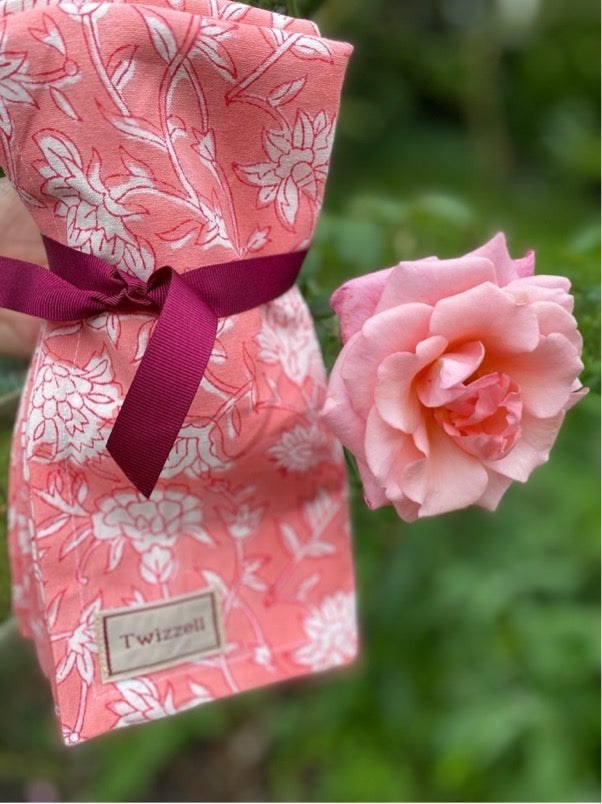 Rosy Floral Napkin x 4
