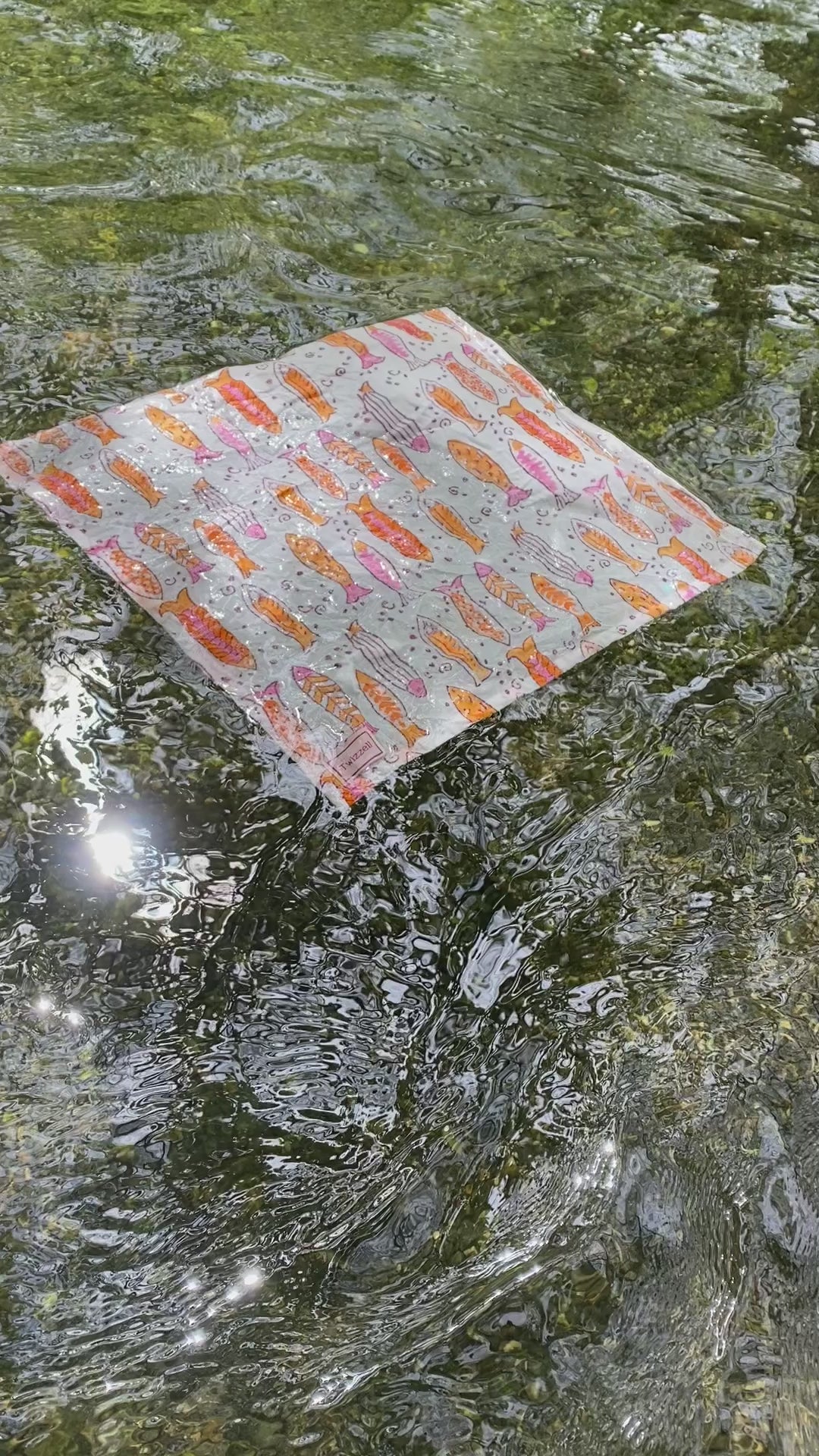 Indian Block Print Napkins Set of 4 - Fish
