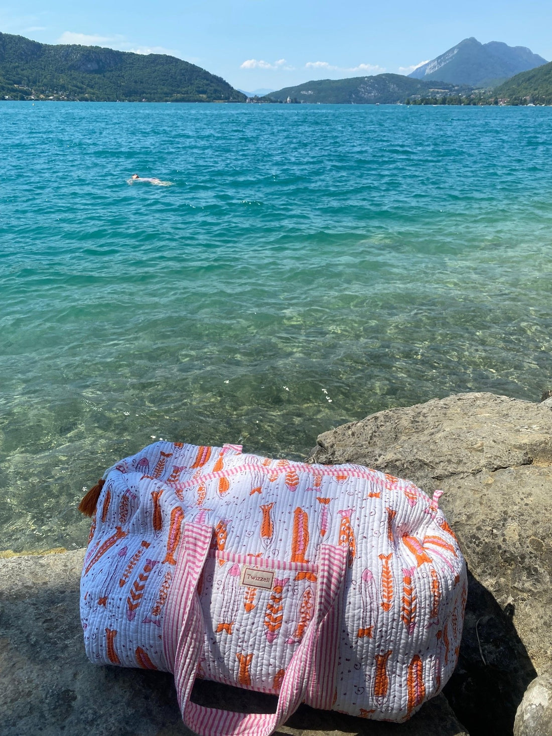 Weekend Bag - Pink Fish Spritz