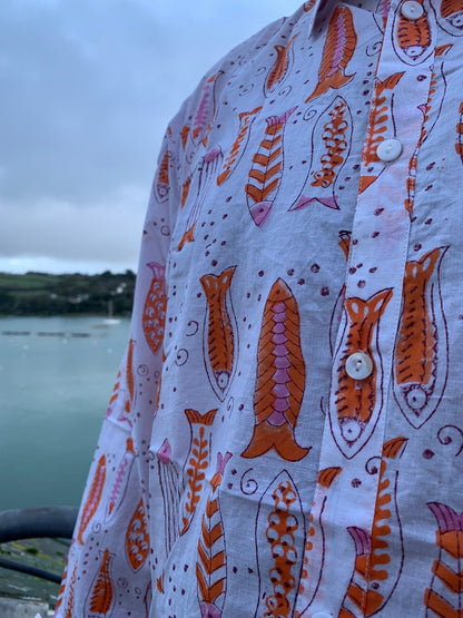 Pink Fish Spritz Shirt