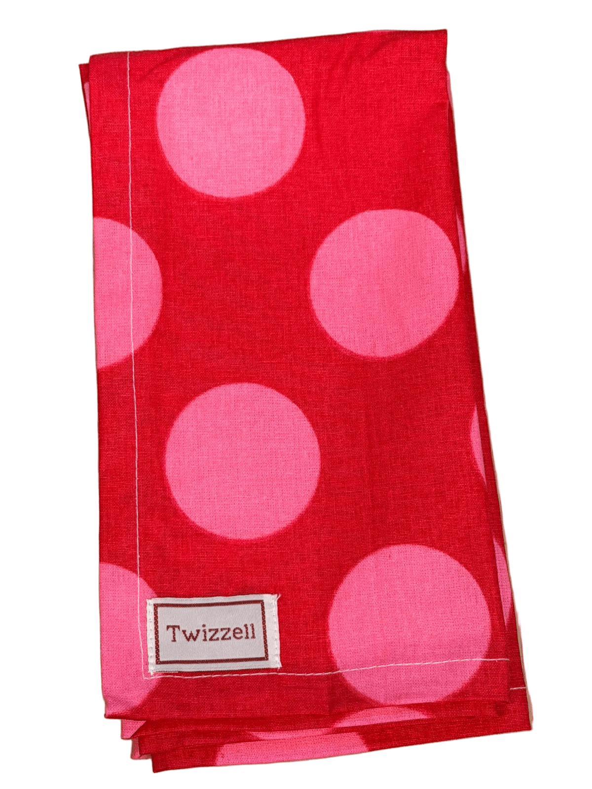 Red &amp; Pink Spot Napkin x 4