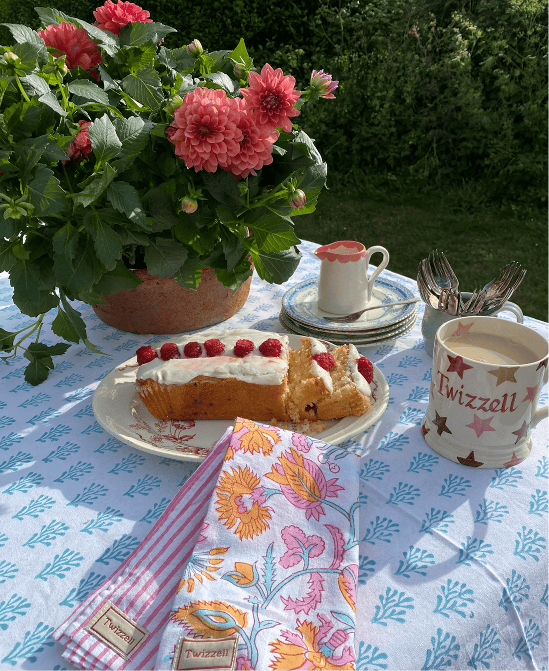 Blue Coral Tablecloth