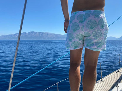 Unisex Indian Block Print Boxer shorts - Shell