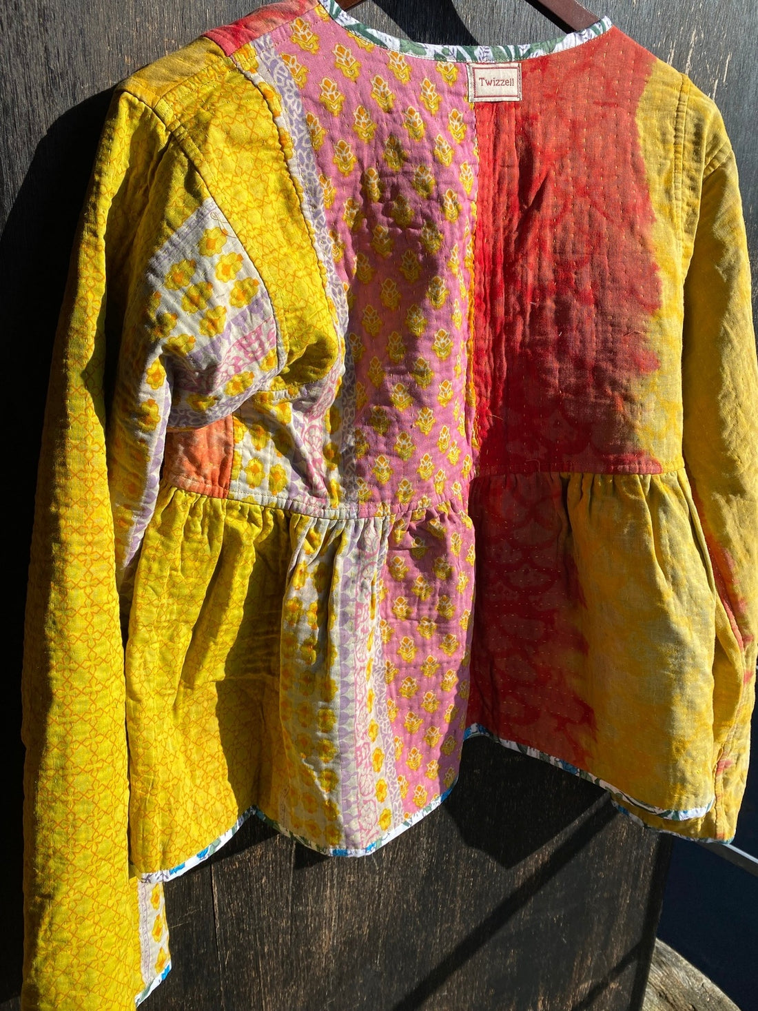 Reversible Cropped Kantha Jacket 8