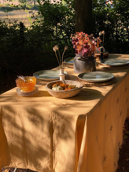 Beige Star Tablecloth